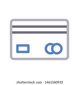 atm card colour line vector icon