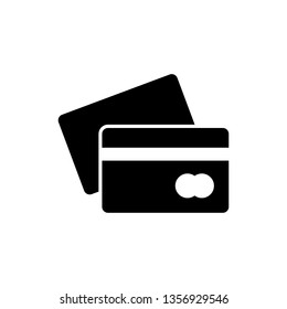 Atm card, credit card, debit card in flat icon. Editable Vector 64x64 Pixel.