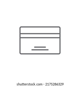 icono de esquema modificable de tarjeta atm 