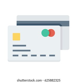 ATM Card Flat Vector Icon