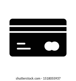 atm card glyph flat vector icon