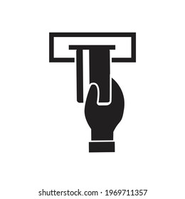 vector de diseño de icono de tarjeta ATM