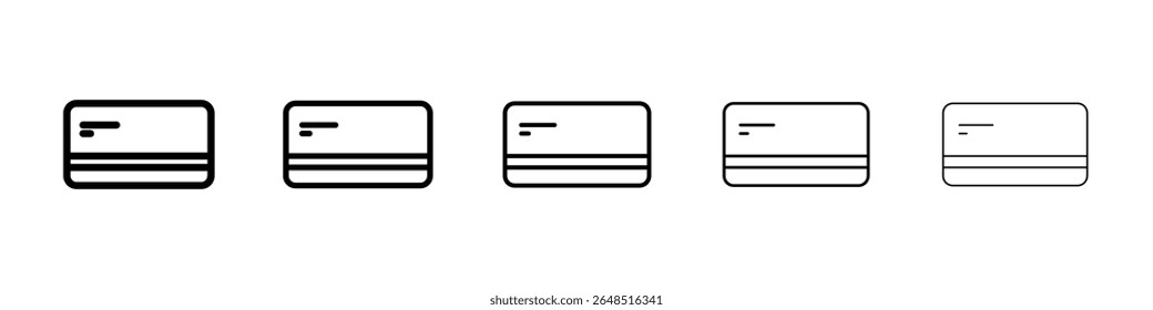 Icono de la tarjeta del cajero automático llenó el concepto plano de la muestra para el Diseño web.