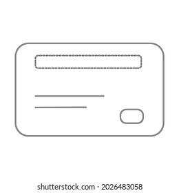 Atm Card icon illustration - Vector