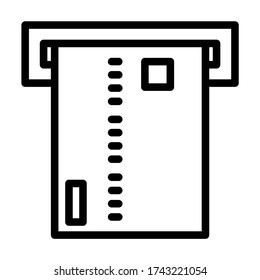 ATM-Karte - Icon line-Vektor - Icons für den elektronischen Geschäftsverkehr