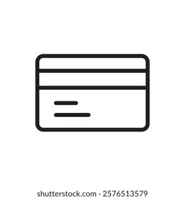 ATM card icon Outline vector for web ui