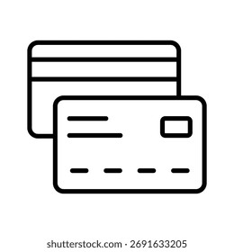 Ícone de cartão ATM representando transações digitais e compras on-line seguras