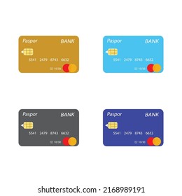 ATM Card icon template vector design