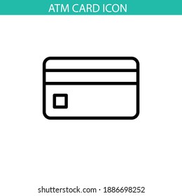 Icono de tarjeta ATM, vectores eps 10