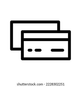 Atm Card Icon Vector Symbol Design Illustration