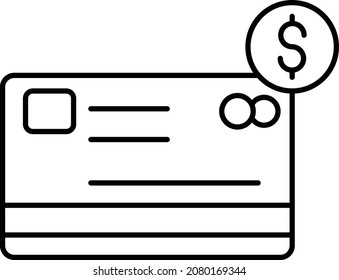 Atm card Isolated Vector icon which can easily modify or edit


