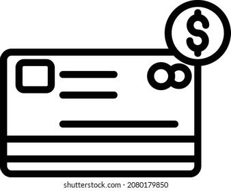 Atm card Isolated Vector icon which can easily modify or edit

