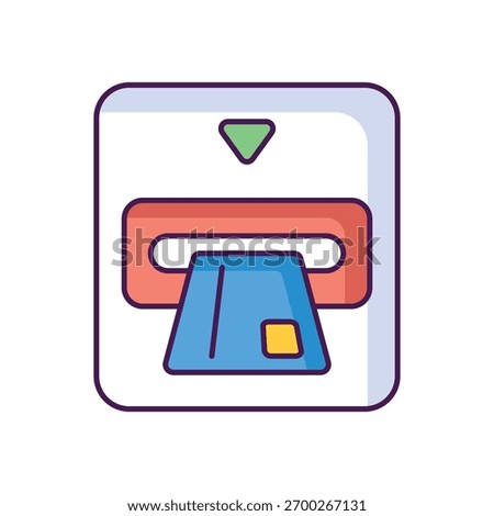 Atm Card Payment icon vector stock illustration