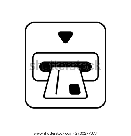 Atm Card Payment icon vector stock illustration