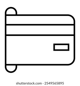 ATM Card Reader Icon with Card Slot and Credit Card Half-Insertion