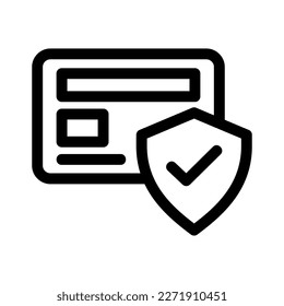 atm card security icon or logo isolated sign symbol vector illustration - high quality black style vector icons