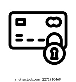 atm card security icon or logo isolated sign symbol vector illustration - high quality black style vector icons