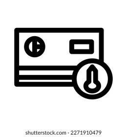 icono de seguridad de tarjeta atm o logotipo símbolo de signo aislado ilustración vectorial - iconos vectoriales de estilo negro de alta calidad