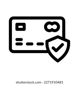 Symbol für die Sicherheit einer Karte oder Logo, einzelne Zeichen, Vektorgrafik - hochwertige Vektorsymbole im schwarzen Stil
