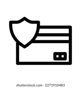 atm card security icon or logo isolated sign symbol vector illustration - high quality black style vector icons