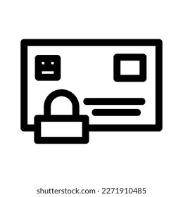 atm card security icon or logo isolated sign symbol vector illustration - high quality black style vector icons
