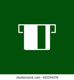 ATM card slot icon. ATM card slot vector illustration