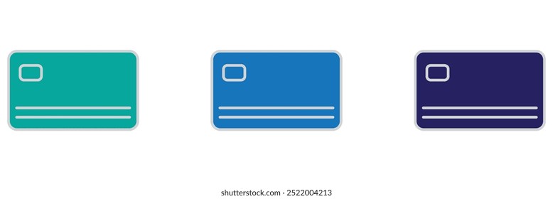 atm card vector design in modern style, card for online payment and cash withdrawal, abstract vector set on a white background