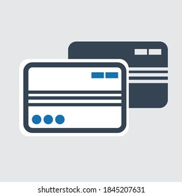 Atm Card Vector icon vector design. bill card vector.