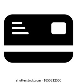 ATM card vector icon glyph style for Web and Mobile.