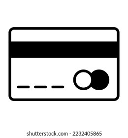 Atm card vector icon isolated on white background