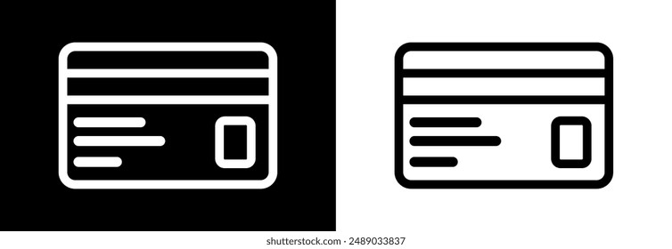 ATM card vector illustration, Card icon in modern style, card for online payments and cash withdrawal, Creditcard icon set, Payment Icon isolated, debitcard clipart isolated, ID card icon, smartcard