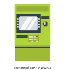 ATM cash dispenser vector illustration.