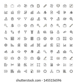 Atm cash icon set. Collection of high quality black outline logo for web site design and mobile apps. Vector illustration on a white background