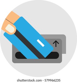 ATM cash .Vector icon
