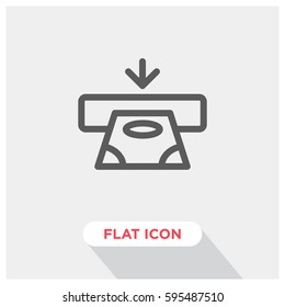Atm cash vector icon