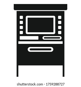 Atm cashpoint icon. Simple illustration of atm cashpoint vector icon for web design isolated on white background