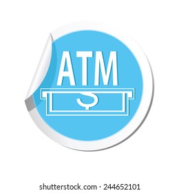 ATM cashpoint icon. Vector illustration