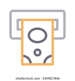 atm colour line vector icon