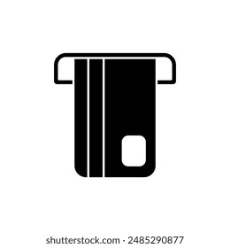 icono de línea de concepto de atm. Ilustración de elemento simple. diseño de símbolo de esquema de concepto de cajero automático.