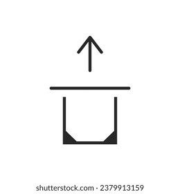 ATM, deposit, transfer. Simple vector icon.