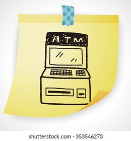 ATM doodle drawing