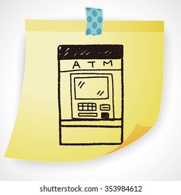ATM doodle drawing