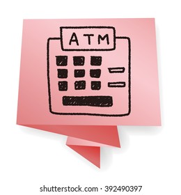 ATM doodle drawing