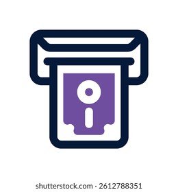 atm dual tone icon. Sleek and modern vector icon for websites, mobile apps, marketing materials, and corporate design. Fully scalable and ready to use.