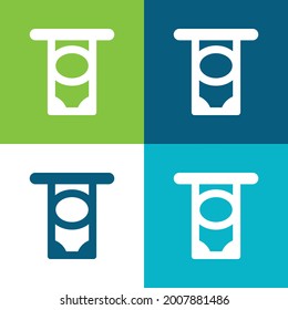 Atm Flat four color minimal icon set