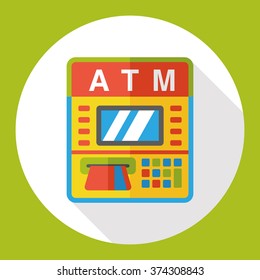 ATM flat icon