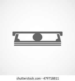 ATM Flat Icon On White Background