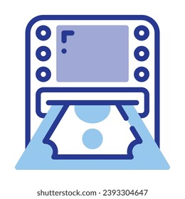 Atm flat icon. Perfect for graphic design, mobile, UI, and web masterpieces