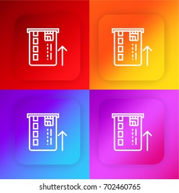 Atm four color gradient app icon set