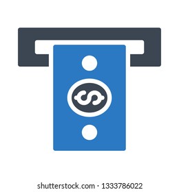 ATM glyph double color icon